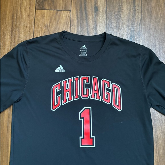 Adidas/ NBA Chicago Bulls Jersey Tee* Derrick Rose * Woman Size XL - Picture 7 of 7
